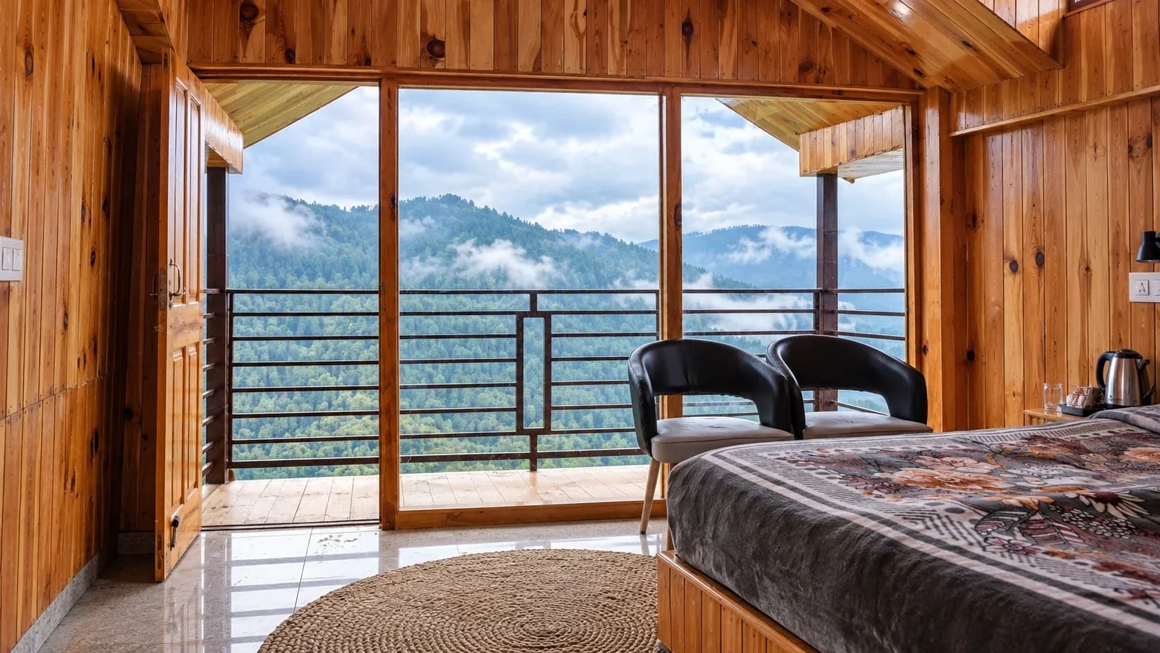 Wooden Attic Panoramic Private Balcony Rooms 5